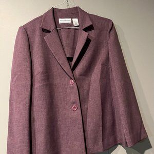 Alfred Dunner Purple Blazer/Jacket - Size 14P